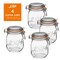 Le Parfait - Clear - Versatile Glass Jars for Preserving, Storage and Canning - 4 Piece